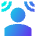 User Audio Spatial Surround Sound Icon from Sharp Gradient Set