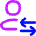User Customer Transaction Icon from Flex Neon Set