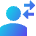 User Customer Transaction Icon from Sharp Gradient Set