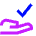 Check Approval Delegation Icon from Sharp Neon Set