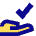 Check Approval Delegation Icon from Sharp Pop Set