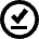 Check Download Done Circle Offline Icon from Sharp Remix Set