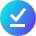 Check Download Done Circle Offline Icon from Sharp Gradient Set