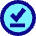 Check Download Done Circle Offline Icon from Sharp Pop Set