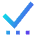 Check Preliminary Steps Icon from Sharp Gradient Set