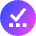 Check Preliminary Steps Circle Icon from Sharp Gradient Set