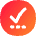 Check Preliminary Steps Circle Icon from Flex Gradient Set