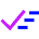 Check Sweep Clear Content Icon from Sharp Neon Set