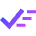 Check Sweep Clear Content Icon from Sharp Gradient Set