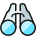 Binocular icon - Free transparent PNG, SVG. No Sign up needed.