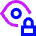 Visibility Lock Icon from Sharp Neon Set