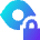 Visibility Lock Icon from Sharp Gradient Set