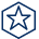 Rank Army Star Hexagon