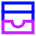 Wallet Card Holder Icon from Sharp Neon Set