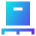 Shipping Pallet Package Icon from Sharp Gradient Set