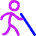 Blind People Icon from Flex Neon Set