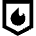 Fire Protection Area Icon from Sharp Remix Set