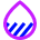 Droplet Water Total Dissolved Solids Icon from Sharp Neon Set
