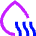 Droplet Water Voc Icon from Sharp Neon Set