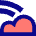 Rainbow Cloud Icon from Sharp Pop Set