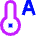 Temperature Thermostat Auto Icon from Sharp Neon Set