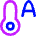Temperature Thermostat Auto Icon from Flex Neon Set