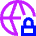 Globe Browser Vpn Lock Icon from Sharp Neon Set