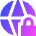 Globe Browser Vpn Lock Icon from Sharp Gradient Set