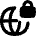 Globe Browser Vpn Lock Icon from Flex Remix Set