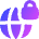 Globe Browser Vpn Lock Icon from Flex Gradient Set