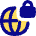 Globe Browser Vpn Lock Icon from Flex Pop Set