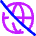 Globe Public Access Off Icon from Flex Neon Set