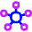 Hub Integration Connection Icon from Flex Neon Set