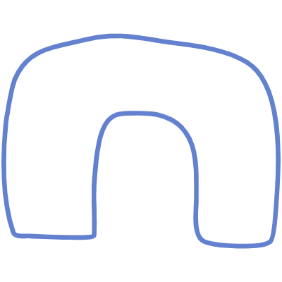 Shape Abstract Arch Thick Element from Organic Shapes Set