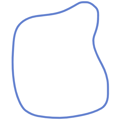 Shape Abstract Clay Square Element from Organic Shapes Set