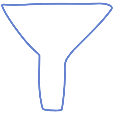 Shape Abstract Filter Funnel Element from Organic Shapes Set
