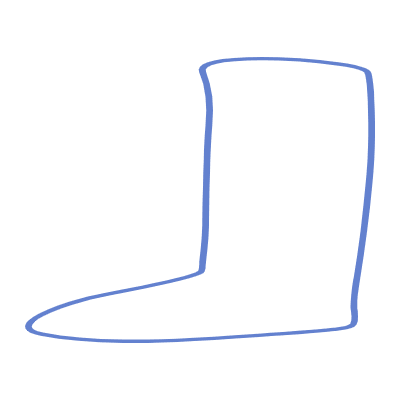 Shape Abstract Leg Element from Organic Shapes Set