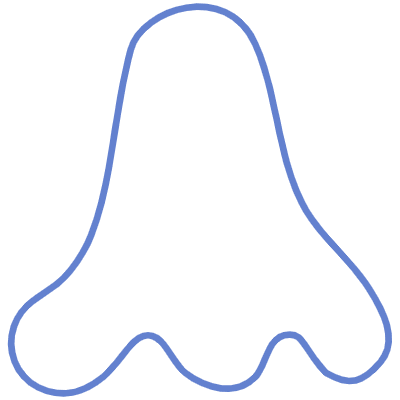 Shape Abstract Nose Element from Organic Shapes Set