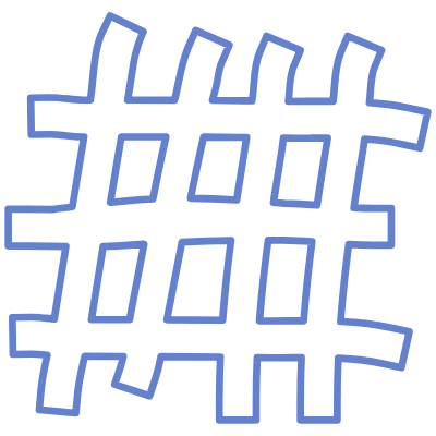 Shape Abstract Waffle Reticulum Element from Organic Shapes Set