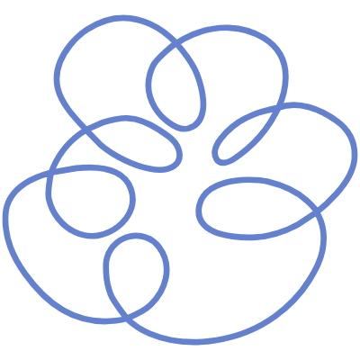 Shape Circle Curly Element from Organic Shapes Set