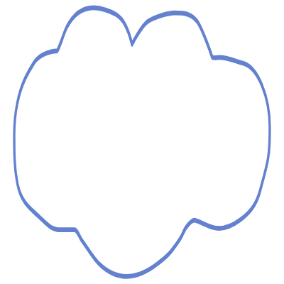 Shape Cloud Element from Organic Shapes Set