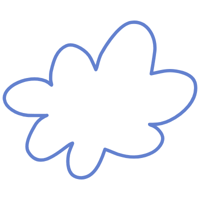 Shape Flower Nature Cloud Element from Organic Shapes Set