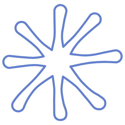 Shape Flower Nature Splash Element from Organic Shapes Set