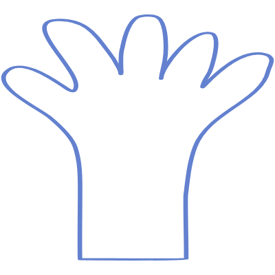 Shape Hand Arm Element from Organic Shapes Set