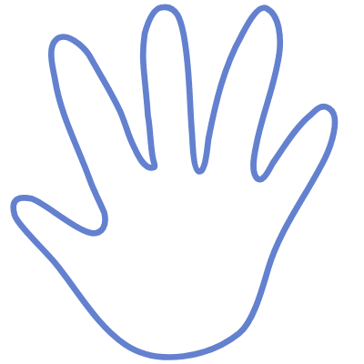 Shape Hand Element from Organic Shapes Set