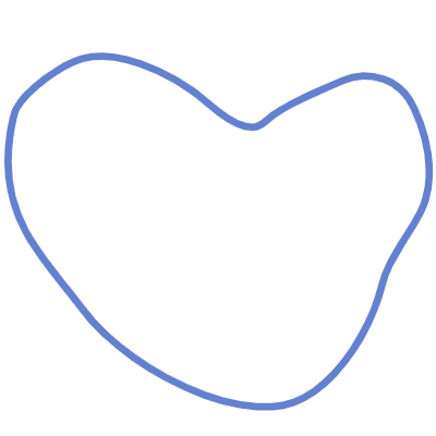 Shape Heart Draw Element from Organic Shapes Set