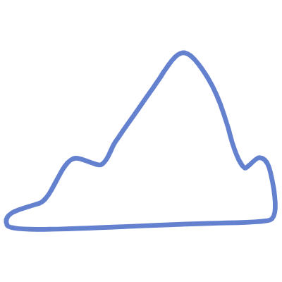 Shape Mountain Sharp Element from Organic Shapes Set