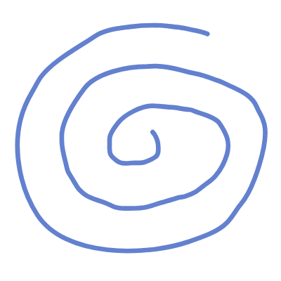 Shape Spiral Circle Element from Organic Shapes Set