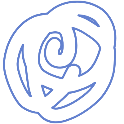 Shape Spiral Drawing Element from Organic Shapes Set