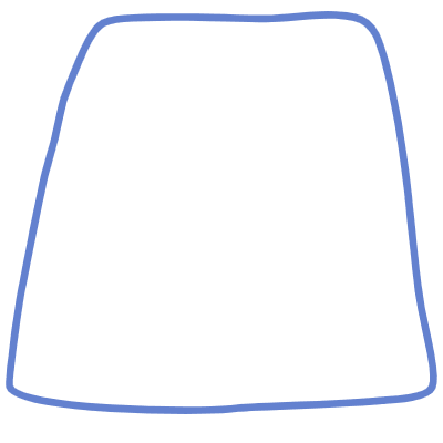 Shape Trapezoid Element from Organic Shapes Set